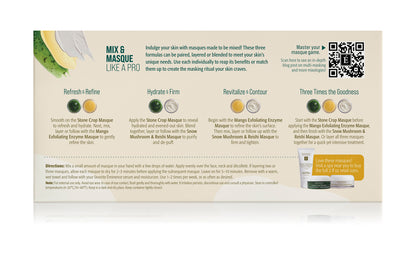 Mix and Masque Trio - Refine & Restore Gift Set | Limited Edition Holiday 2025