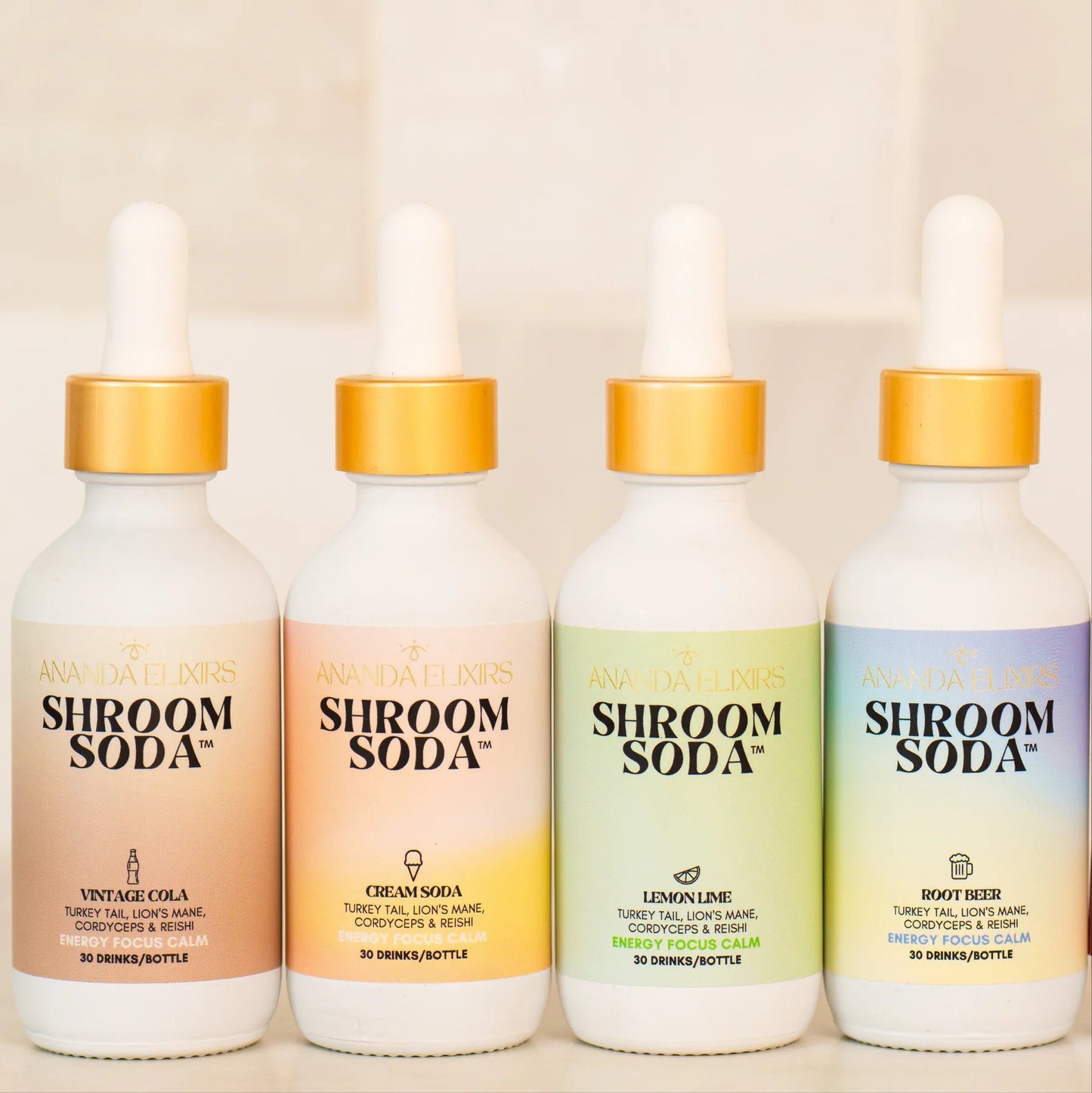 Ananda Elixirs Shroom Soda | Vintage Cola
