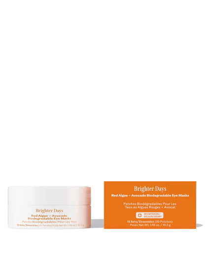 Three Ships | Brighter Days -  Red Algae & Avocado Eye Masks