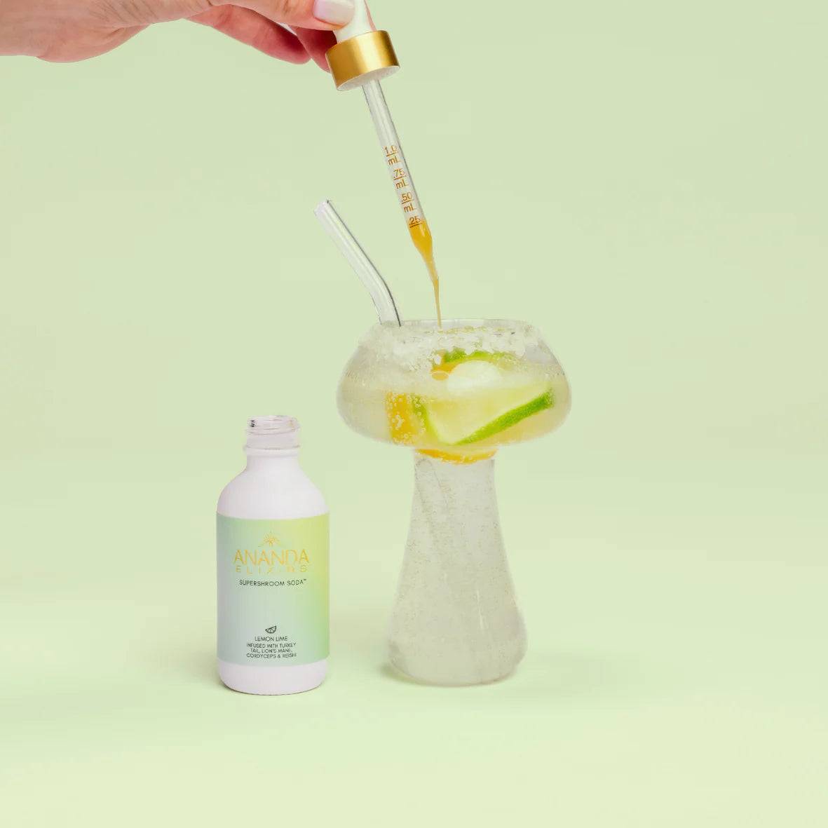 Ananda Elixirs Shroom Soda | Lemon Lime